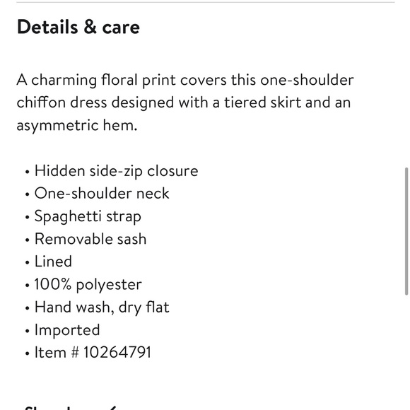 Petal & Pup Amren Floral One-Shouldered Dress - Picture 7 of 8